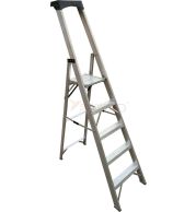 Model No. 8100 Aluminium Platform Ladder with Moulded Top for Home and Commercial Access Use, Professional Elevated Working Ladder for Maintenance, Repair and Installation Tasks 